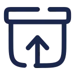 Archive Up SVG Icon